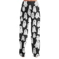 thumbnail image 5 of Halloween Womens Flannel Pajama Pants Pumpkin Ghost Skeleton Stretchy Soft Lightweight Skull Spooky Pj Pants Halloween Outfits, 5 of 6