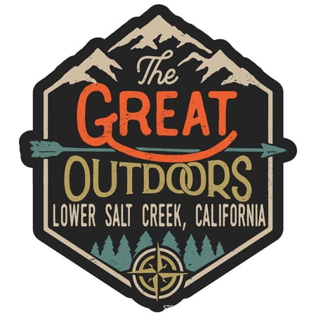 Lower Salt Creek California The Great Outdoors Design 4-Inch Vinyl Decal Sticker