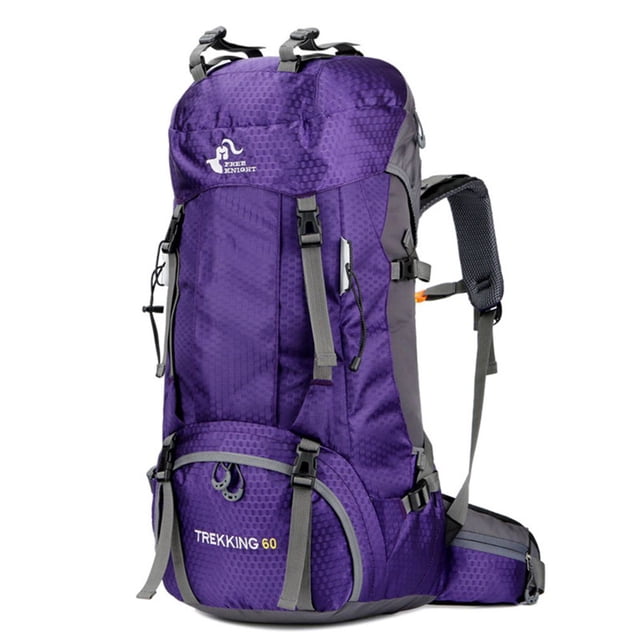 Soidarity Free Knight 60L Impermeable Senderismo Deporte Bicicleta al aire libre Bolsa de hombro Escalada Violeta Soidarity HW4450-02B