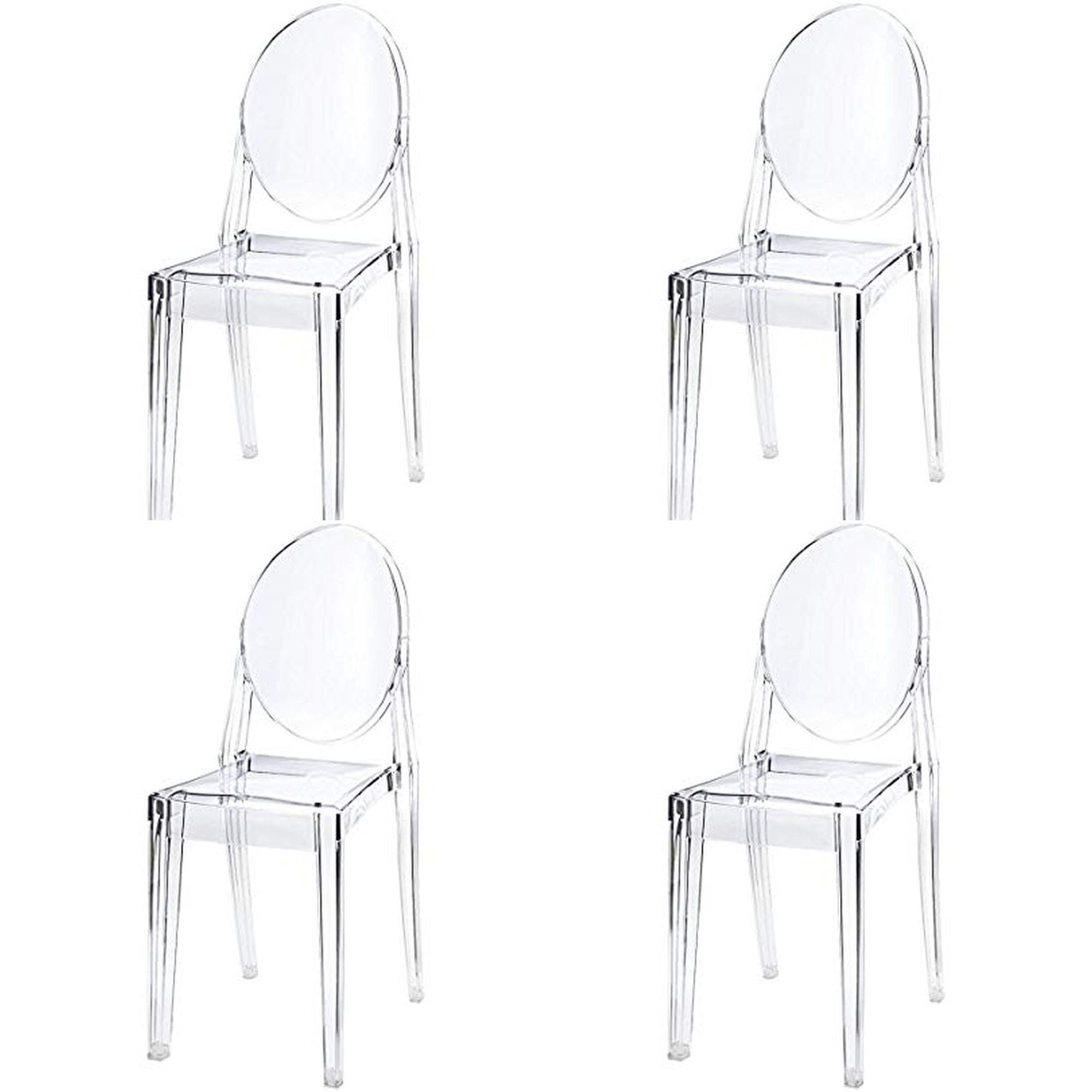 Mid Century Modern Phillip Style Ghost, Dining Chairs Canada Set Of 4