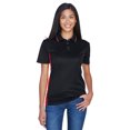 thumbnail image 1 of Polo deportivo Cool & Dry de mujer en dos tonos NEGRO/ ROJO 3XL ultraclub 8406L, 1 of 1