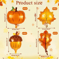 thumbnail image 2 of 16pcs Thanksgiving Balloon Arch Set, Pumpkin Aluminum Film Balloons, Hazelnut Aluminum Film Balloons, Maple Leaf Aluminum Film Balloons, 2 of 5