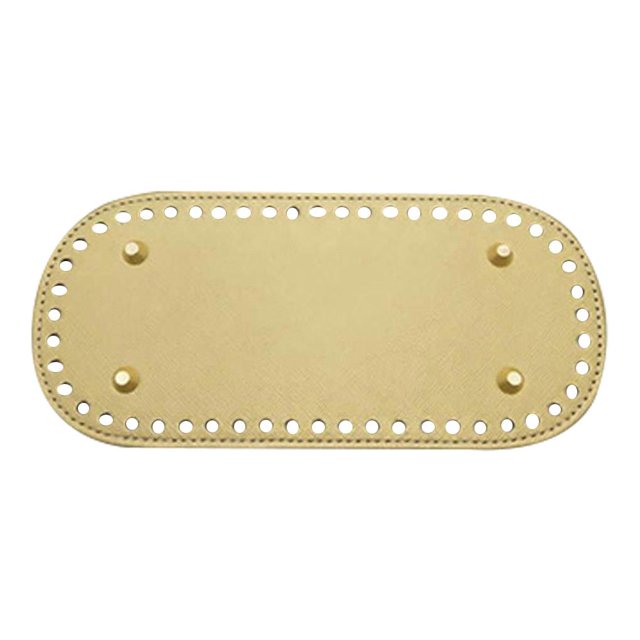 Guardurnaity Bolso Accesorio PU Cuero Elíptico DIY Chiasmal Patrón Monedero Pad Ropa, zapatos y accesorios Miscelánea albaricoque