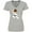 AC-Heather Grey, variant on Inktastic Karate Girl, Cute Girl, Black Belt, Brown Hair Women's V-Neck T-Shirt