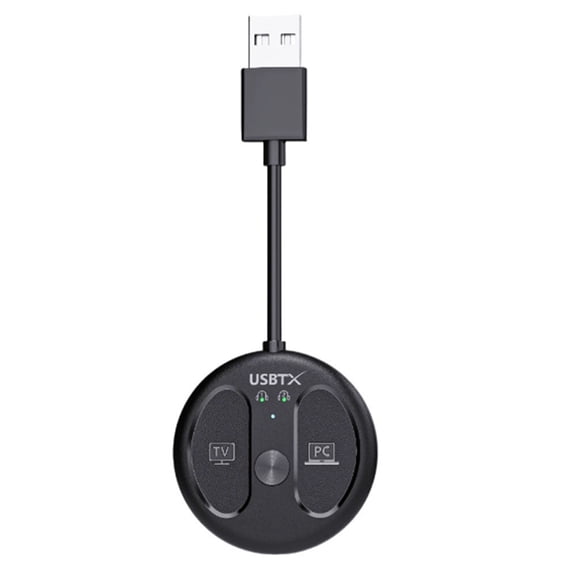 USB Bluetooth 5.4 Audio Transmitter 50M Barrier-Free Wireless Stereo Music Adapter USB Dongle Connect 2 Headphones