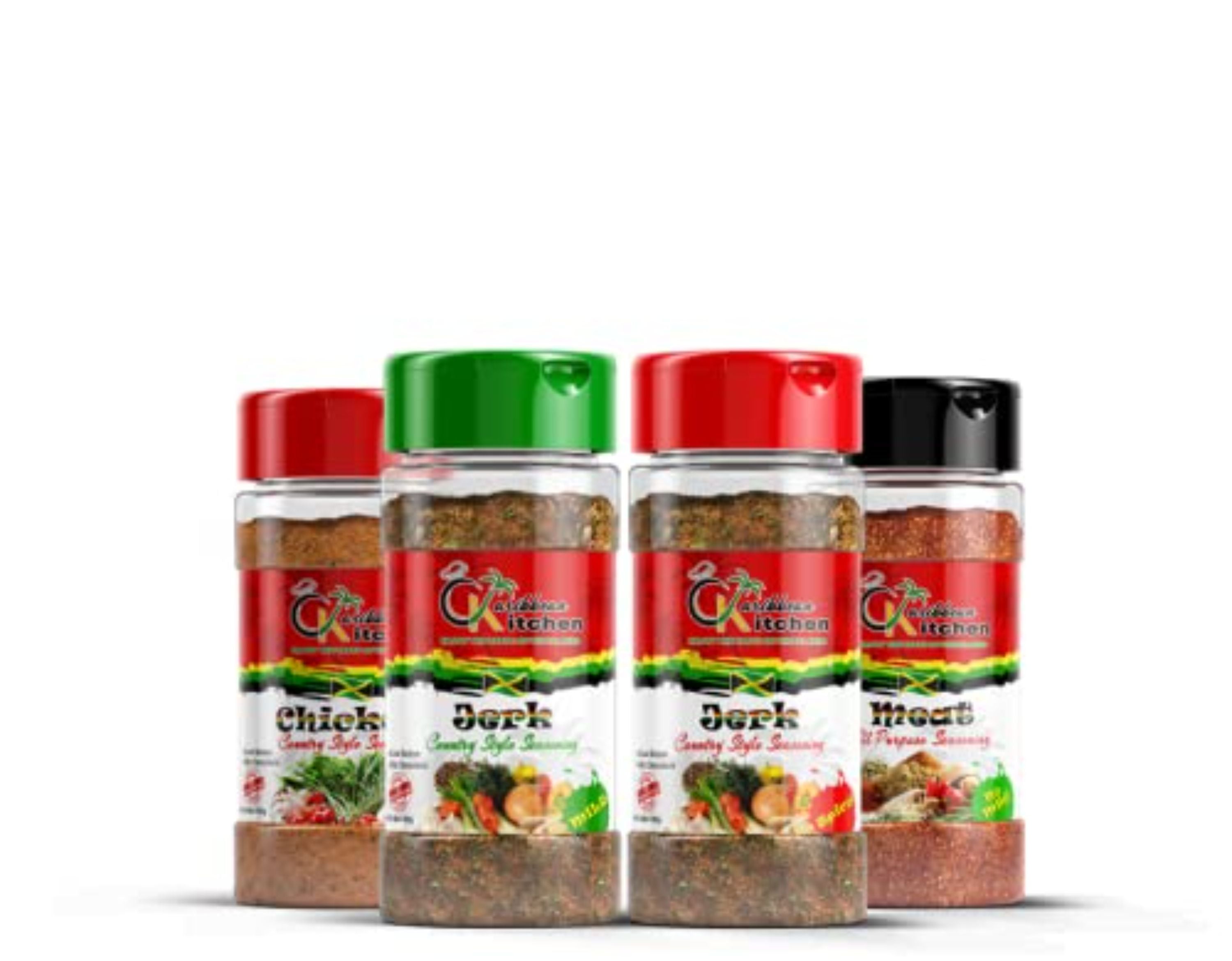 Caribbean Kitchen Jerk Bundle CK Mild Jerk Seasoning, CK Hot Jerk