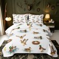 thumbnail image 2 of Manfei Mallard Duck Print Quilt King,Farmhouse Cabin King Coverlet Set,3-Piece,1 Bedspread and 2 Pillowcases, 2 of 7