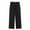 Black, variant on Ndbuld Women High Waisted Drawstring Wide Leg Cargo Pants Straight Solid Color Casual Overalls with Pockets XS,Army Green