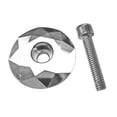 thumbnail image 3 of Cuenco superior del vástago de la horquilla delantera del capó superior 28, tornillos piezas de bicicleta de aleación de aluminio Plata Sharpla Auriculares de bicicleta tapa superior, 3 of 6