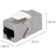 thumbnail image 3 of Acoplador de cable de red Cat6a (paquete de 6) - Acoplador de extensión de conectores de módulo blindado Cat6a compatible con Rj45 Et, 3 of 3