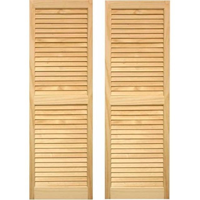 ltl home products shl71 exterior solid wood louvered window shutters