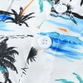 thumbnail image 5 of Uxgjfwu Boys Floral Print Short Sleeve Shirts Kids Boy Summer Shirts Top Beach Clothes Sizes 2-11,White, 5 of 6