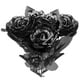 thumbnail image 1 of Rosa falsa ANGGREK flor lentejuelas negra decoración de Halloween Multicolor, 1 of 7