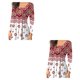 thumbnail image 2 of sweethay Camisa de mujer Poliéster Cuello en V Estampado de flores Transpirable Lavable Blusa informal Vacaciones Fiesta Compras Camisas Ropa Type2 NO2, 2 of 6