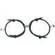thumbnail image 1 of Muyoka Pulsera magnética para parejas, ajustable, atrayente, a juego, hecha a mano, cuerda, parejas, pulseras, cadena, amor, joyería, regalos para pareja, novio, novia, mejor amigo, verde Muyoka Hogar, 1 of 6