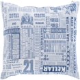 thumbnail image 2 of Surya Mind Games Poly Fill 18" Square Pillow in Cobalt, 2 of 5