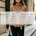 thumbnail image 3 of Miqool Women's Tweed Stand Collar Jacket Button Down Tie Waist Flare Long Sleeve Coat Trendy Casual Office Trench Coat, 3 of 8