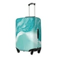 thumbnail image 2 of Haiem Teal Turquoise 1 Luggage Cover Printed Suitcase Covers for Luggage Elastic Washable Suitcase Protector Fits 18-32 Inch Luggage-Small, 2 of 8