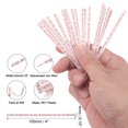 thumbnail image 2 of Uxcell 4" Cintas de papel kraft de 10 cm, cintas reutilizables para empaquetar bolsas de pastel y caramelos, blancas/rojas, 300 piezas, 2 of 6