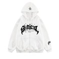 thumbnail image 5 of Suéter con capucha y cremallera con estampado de letras de hip hop Y2K para hombres y mujeres 2023, nueva chaqueta informal punk Harajuku, ropa de calle, 5 of 5