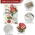 thumbnail image 4 of Merry Christmas Gnome Garden Flag 12.5x18 Double Sided Burlap, Christmas Ball Snowflake Garden Yard Flags for Winter Holiday Xmas Yard Outdoor Decoration(ONLY FLAG), 4 of 6