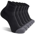thumbnail image 2 of 6 Pack Men's Ankle Socks with Cushion Athletic Running Socks, 2 of 11
