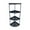 Black #2, variant on Freestanding Corner Shelf Rack for Bathroom, Plastic Toiletries Storage Organizer, 32.5x79 cm Black or White, 1-Piece Space-Saving Unit