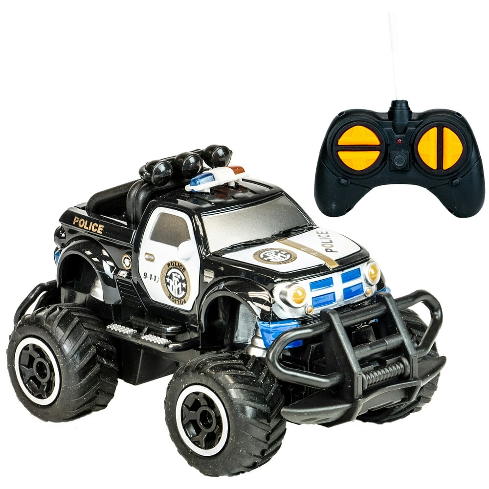 Small Remote Control Monster Police Truck Radio Control Police Car Toys