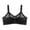 Black, variant on Womens Plus Size Wireless Comfort Everyday Bra Full Coverage Lace Minimizer Black Adjustable Straps Nylon Spandex S-XXXXXL 44C-50D 1 Pack,Size XL