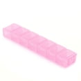 thumbnail image 4 of Travel Repacking Box, Jewelry Storage Box Divide Storage Container 7 Grid Plastic Box  For Store Earrings Necklaces Beads, Finger Rings Blue,Purple,White,Pink, 4 of 8