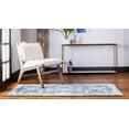 thumbnail image 4 of Rugs.com Derbyshire Collection Rug – 8 Ft Runner Blue Medium Rug Perfect For Hallways, Entryways, 4 of 9