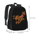 thumbnail image 3 of Scooby Doo Backpack Cartoon Anime Backpack 16inch Backpacks Laptop Travel Daypack, Black, 3 of 9