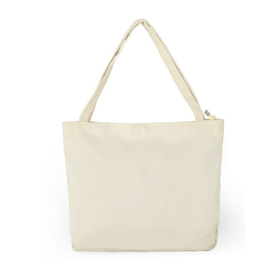Women's Corduroy Canvas Shoulder Tote Bag