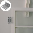 thumbnail image 1 of FESTFENDS 10PCS Cabinet Door Hinge Hinges Iron Silver Firm Installation for Living Room Use, 1 of 8