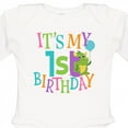 thumbnail image 4 of Inktastic Cute First Birthday Monster 1 Year Old Boys or Girls Long Sleeve Baby Bodysuit, 4 of 5