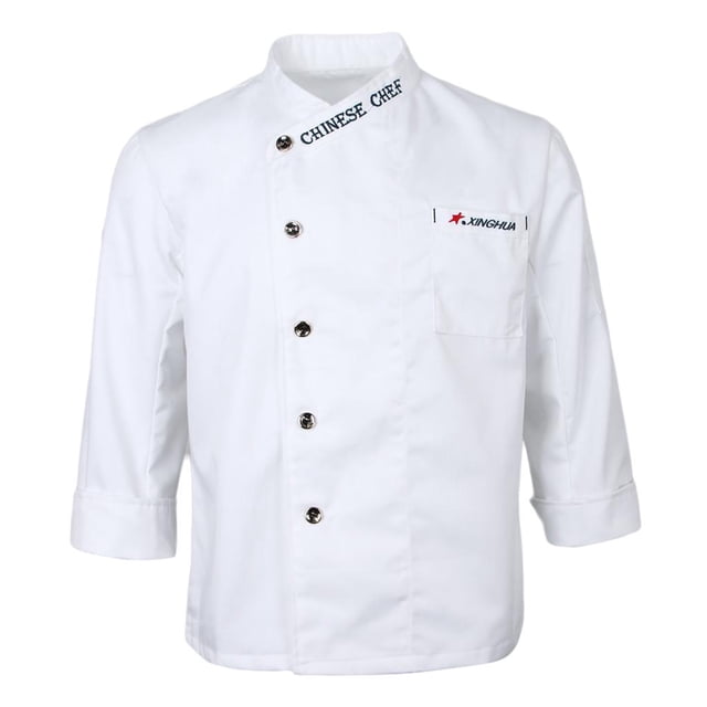 Chaqueta de chef M-3XL Chaqueta de panadero Camisa de chef de manga larga Chaqueta de trabajo Chef unisex XXXL Zulema Chaqueta de chef para hombre