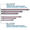thumbnail image 3 of Buckle-Down Pet Collar, Dog Collar Metal Seatbelt Buckle, Stripes Red White Blue, 9.5 to 13 Inches 1.0 Inch Wide, 3 of 8