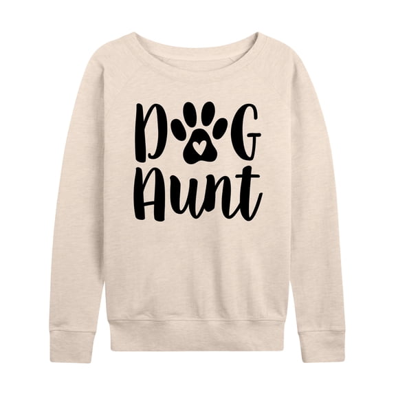 Instant Message - Dog Aunt - Women's Lightweight French Terry Long Sleeve Shirt