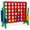 Green + Red, variant on Costway 4-to-Score Giant Game Set 4-in-a-Row Connect Game with Net Storage Mesh Pocket for Kids & Adult Muticolor