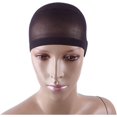 thumbnail image 4 of 2Pcs Unisex Stretchable Wig Liner Cap Hair Net Elastic Mesh Hairpiece Accessory (Color : Khaki, Size : One Size), 4 of 5