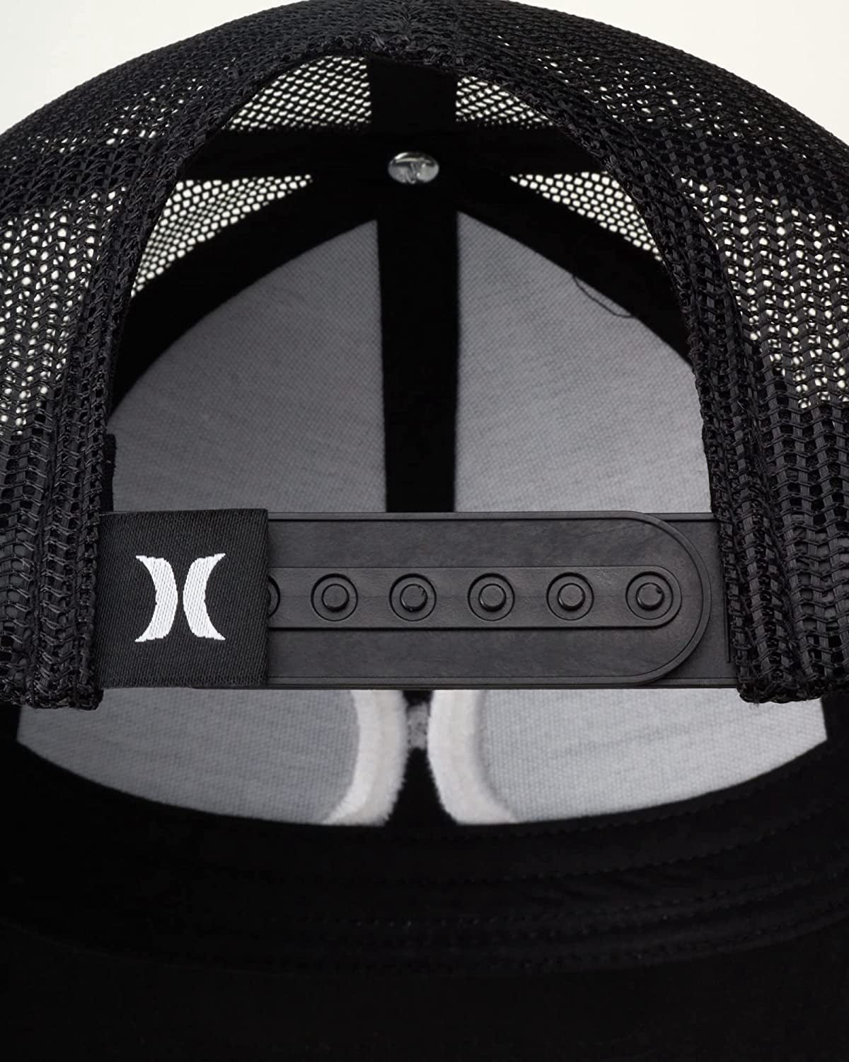 Hurley Men's Del Mar Trucker Hat Cap (Black/White)