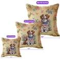 thumbnail image 4 of Brittany Spaniel Celebrates Spring and Enjoys a Happy Easter Pillow Cushion Double Sided Brittany Dog Lover Gifts Idea Throw Pillow - 02001, 4 of 4