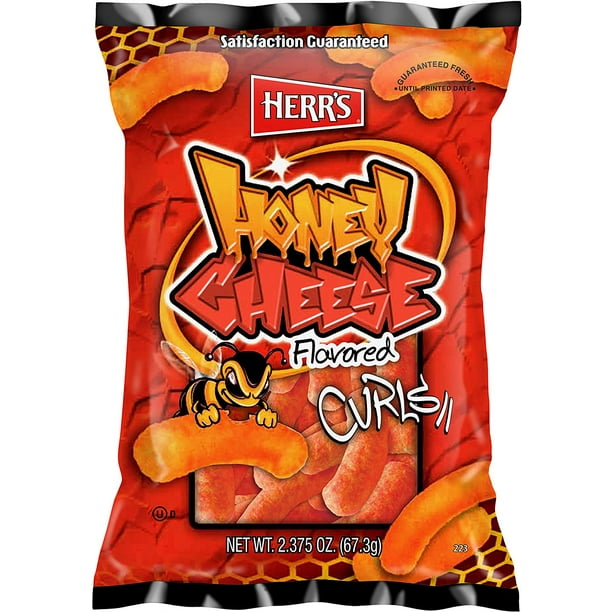 Herrs Honey Cheese Curls, 2.375 Ounce (Pack of 20) - Walmart.com
