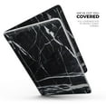 thumbnail image 2 of Design Skinz Natural Black & White Marble Stone Full-Body Wrap Scratch Resistant Decal Skin-Kit Compatible with MacBook 13" Air (A1932), 2 of 5