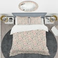 thumbnail image 2 of Designart 'Retro Botanical Pattern X' Mid-Century Modern Duvet Cover Set, 2 of 4