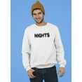 thumbnail image 2 of Nights Striped Pattern Sweatshirt Men -GoatDeals Designs, Male XX-Large, 2 of 4