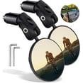 thumbnail image 1 of Bicycle Reflector, Hd 360 Adjustable And Rotating Universal (2pcs) For Bicycle Handlebar End 18-22mm, Mini Mirror For Bicycle, Mtb, 1 of 4