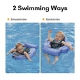 thumbnail image 2 of Mambobaby B503-26 Non-Inflatable Baby Swimming Pool Float Ring Swim Trainer with UPF50+ Sun Protection Canopy, 2 of 8