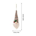 thumbnail image 3 of Muñeca sin rostro de lámpara de punto enana Rudolf Glowing - Gnomos de decoración navideña para el hogar y la oficina - Tela de tela, base pesada, Rojo y verde festivo - Set de 1, 3 of 6