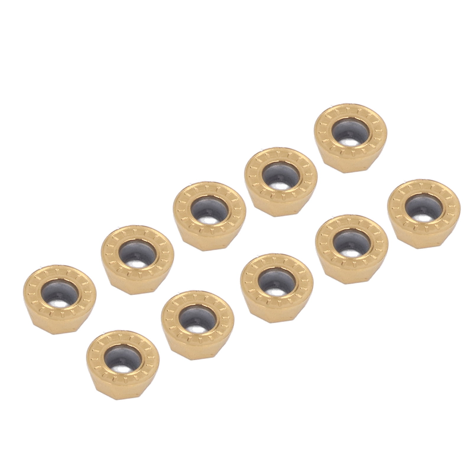 CNC Milling Machine Insert, 10Pcs Coated Round Carbide Turning Inserts